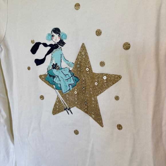 Gymboree Tee, excellent condition, star and sequins - Picture 2 of 4